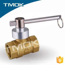 polished brass lockable ball valve